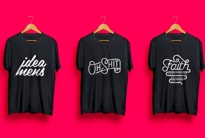 Do custom and trendy minimalist typography t shirt design by