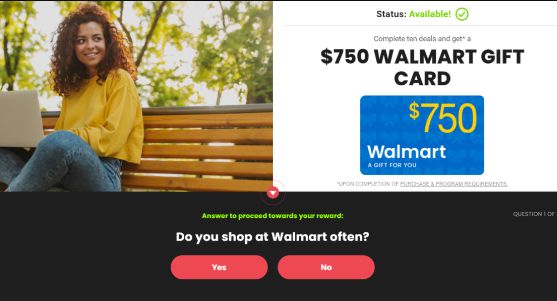 $750 walmart gift card