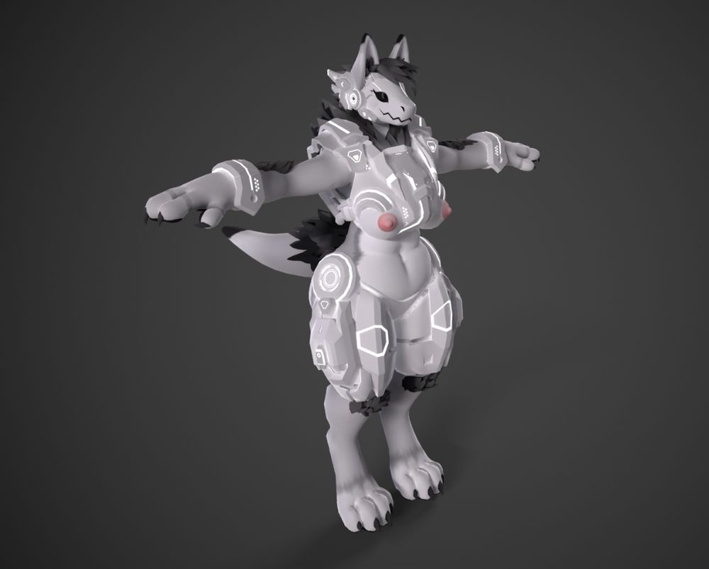 create 3d nfsw furry vrchat avatar, furry avatar, fursona character, nsfw